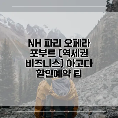 NH 파리 오페라 포부르 (역세권 비즈니스) 아고다 할인예약 팁