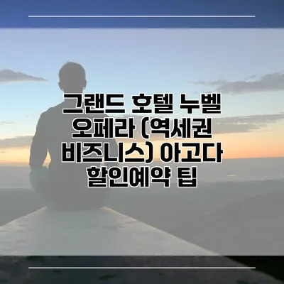그랜드 호텔 누벨 오페라 (역세권 비즈니스) 아고다 할인예약 팁