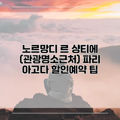 노르망디 르 샹티에 (관광명소근처) 파리 아고다 할인예약 팁