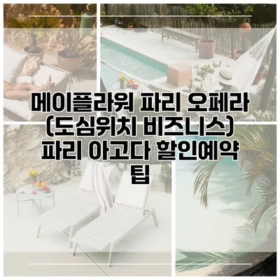 메이플라워 파리 오페라 (도심위치 비즈니스) 파리 아고다 할인예약 팁