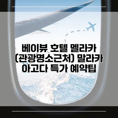 베이뷰 호텔 멜라카 (관광명소근처) 말라카 아고다 특가 예약팁