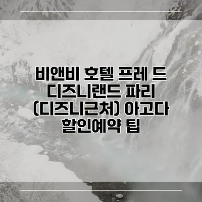 비앤비 호텔 프레 드 디즈니랜드 파리 (디즈니근처) 아고다 할인예약 팁