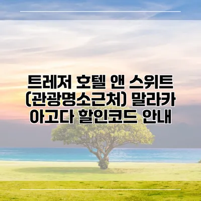 트레저 호텔 앤 스위트 (관광명소근처) 말라카 아고다 할인코드 안내