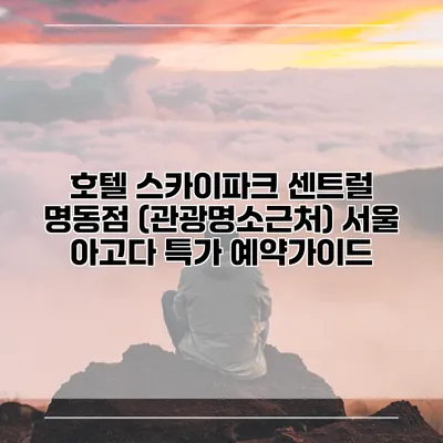 호텔 스카이파크 센트럴 명동점 (관광명소근처) 서울 아고다 특가 예약가이드